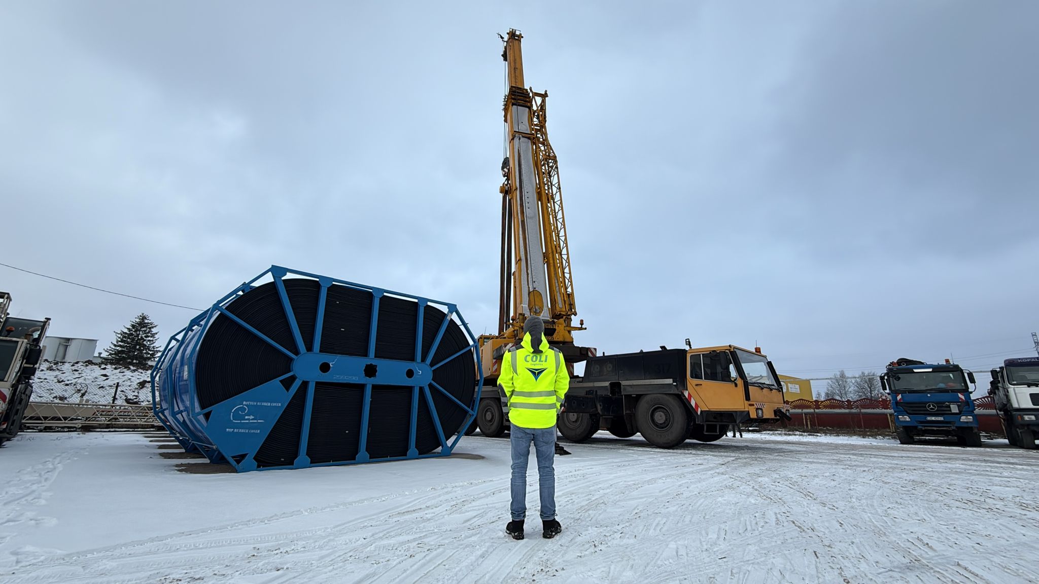 Picture Idea: Heavy Cargo Harsh Conditions Handled With Precision